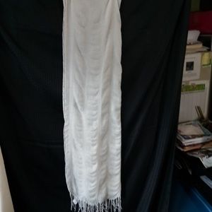 Ladies White Scarf